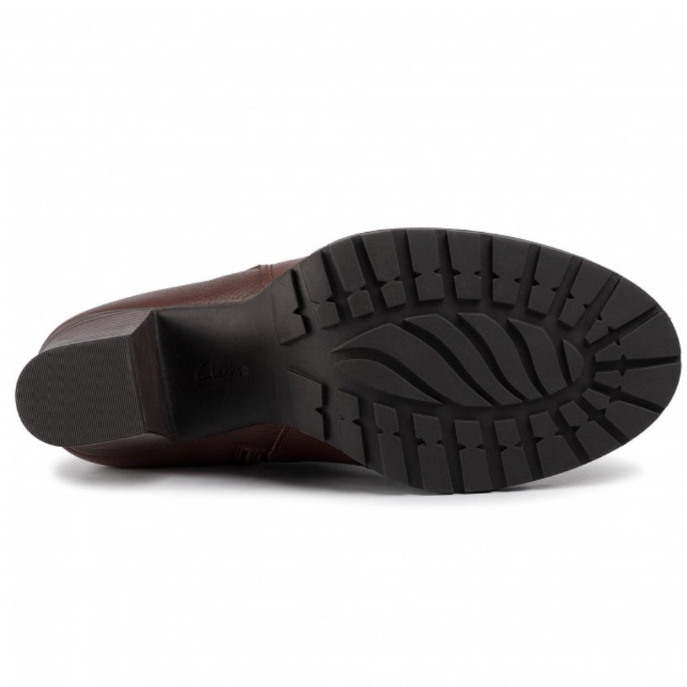 NEW Clarks Collection Verona Leather Gleam Booties - Picture 5 of 15